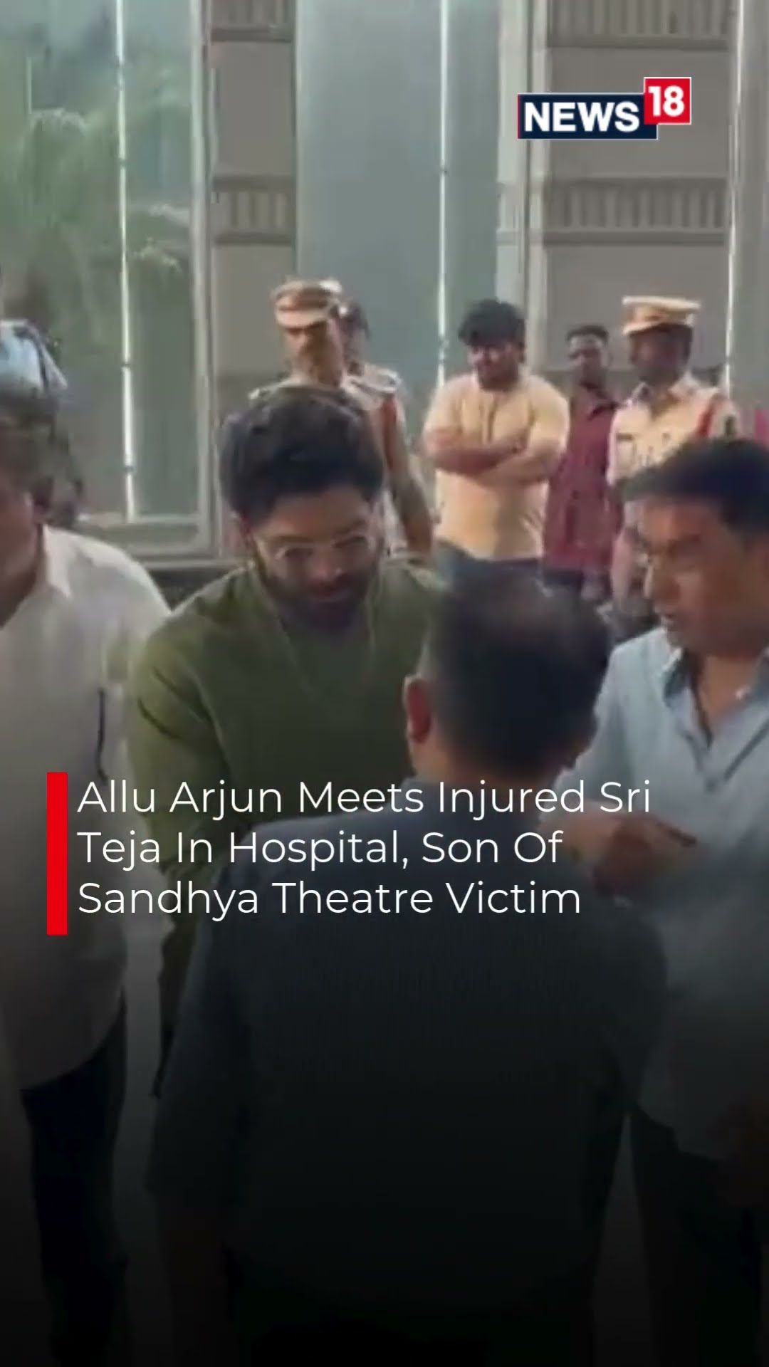 Allu Arjun Visits Injured Sri Teja in Hospital | #trending | N18S