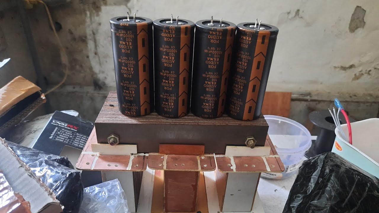 Unboxing elco merk ELNA Audio 10.000uf 100v