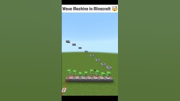 Minecraft Wave Machine 🤯 in Minecraft Tutorial #shorts #minecraft #subscribe #viral #meme #build