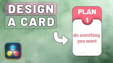 DESIGN An INFOGRAPHIC Card In Davinci Resolve