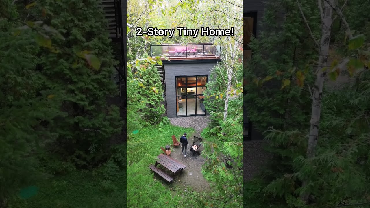 2 Story Modern Tiny Home Tower Airbnb W Rooftop Deck 