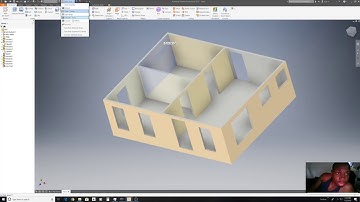 AutoDesk Inventor How to make a simple house Tutorial Easy