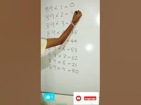 How to get 89 multiples easily l 89 time table trick l 89
