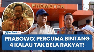 Mahfud MD Cerita Prabowo Bilang ke Kapolri dan Panglima TNI Percuma Bintang 4 Kalau Tak Bantu Rakyat