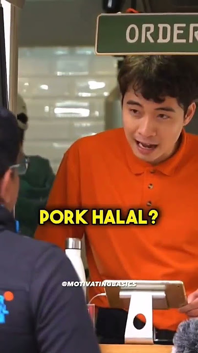 You ask smoky barbecue pork halal ?  bro 🗿