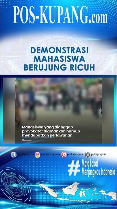 Ricuh, Demonstrasi Mahasiswa di Palembang