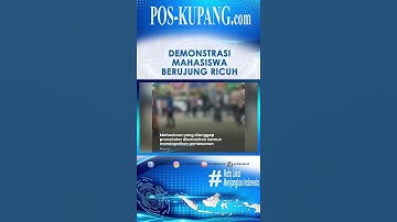 Ricuh, Demonstrasi Mahasiswa di Palembang