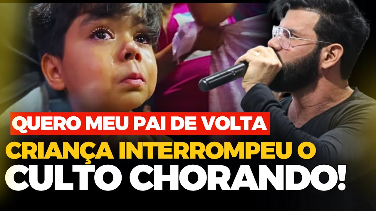 Pr. Roberto Ruiz - Criança interrompe culto chorando, pede para jesus trazer meu pai de volta.
