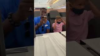Our 15 hour flight with kids on Qatar Airways Qsuites Business Class (we paid $7.65 + 70K AA miles)