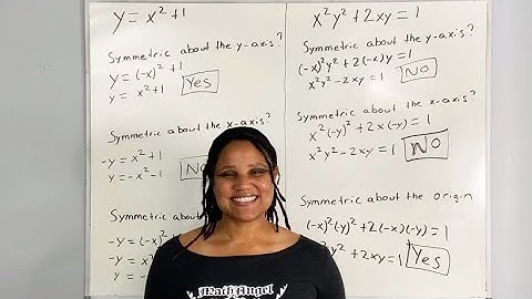 Testing Equations for Symmetry with Respect to the x-axis, y-axis, and Origin | (MathAngel369)