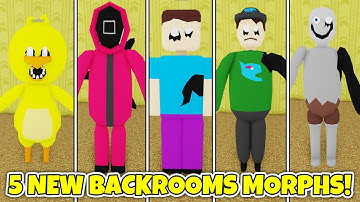 [UPDATE] How to get ALL 5 NEW BACKROOM MORPHS in BACKROOMS MORPHS! - Roblox