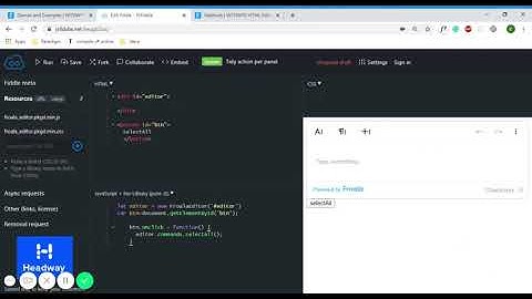 SelectAll Method in Froala Editor JSFiddle