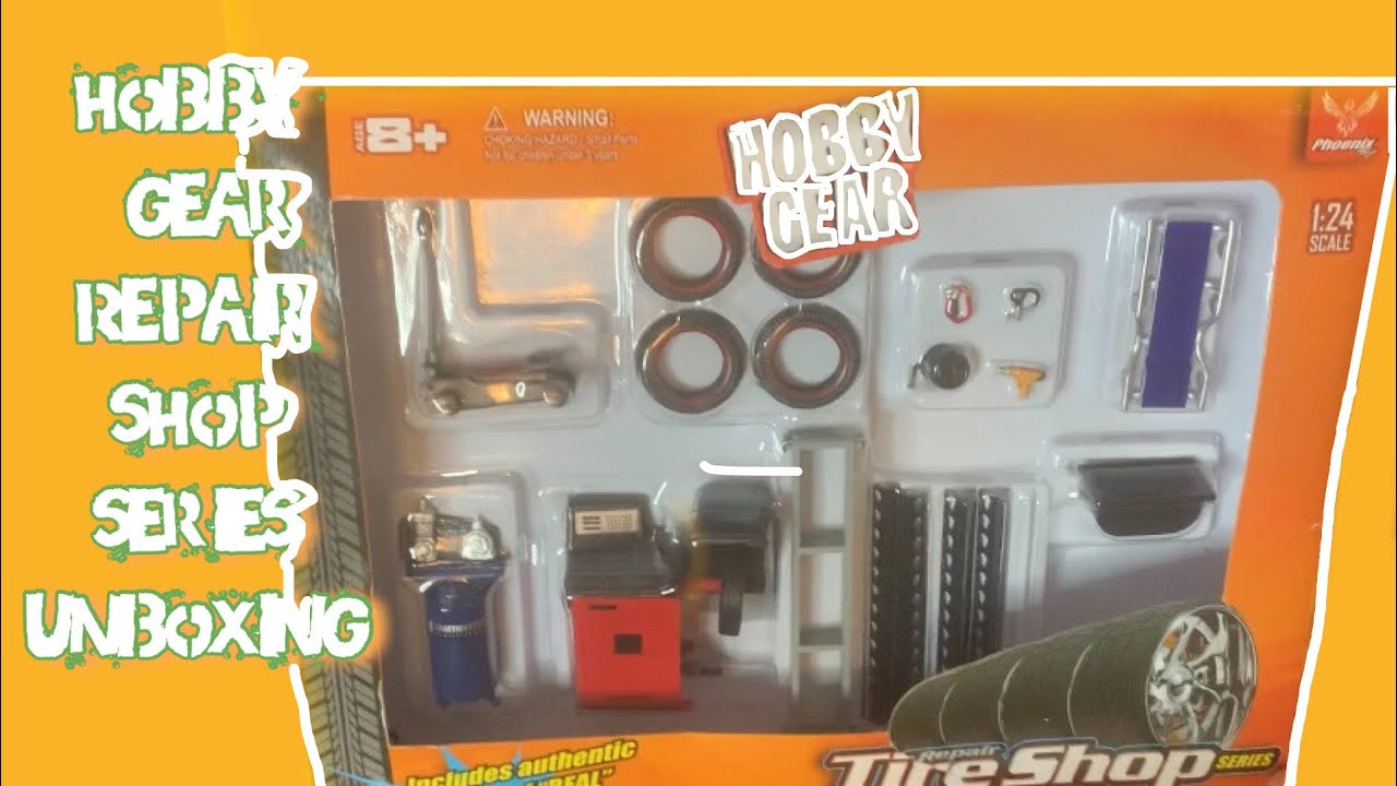 Unboxing Hobby Gear Repair Shop Series Diecast Model Cars. Repair Tool