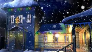 Новогодний Футаж Волшебный домик christmas screensaver