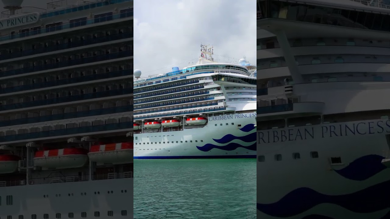 Caribbean Princess passing thru "El Morro"🇵🇷  #cruiseship #princesscruiseship #youtube