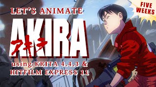 Let's Animate  Krita: Akira  Tetso vs Kaneda (5 weeks)