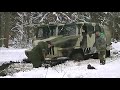 Russian off road vehicles in extreme Siberian conditions