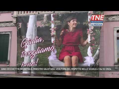 GINO CECCHETTIN INCONTRA IL MINISTRO VALDITARA: «CULTURA DEL RISPETTO NELLE SCUOLE» | 04/12/2024