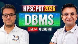 📘 DBMS Part - 2 | HPSC PGT | 🔥LIVE on KnowledgeGate | ⏰ 6:00 PM