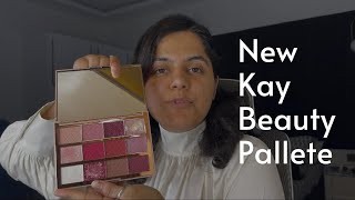 New Kay Beauty Pallete| Glittered Liner Look| Dimple Gudlani