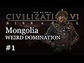 #1 Deity Mongolia Domination Let's Play -  Civ 6 Gameplay