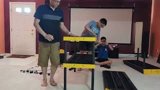 Assembly of plastic shelf from Sam's club