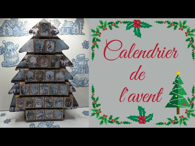 la petite verrière: Le sapin en bois calendrier de l'Avent (tuto) #2.