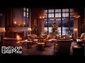 Warm Christmas Jazz Instrumental Music &amp; Crackling Fireplace 🔥 Cozy Christmas Ambience for Relaxing