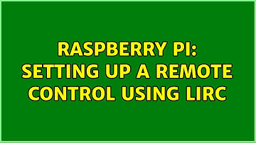 Raspberry Pi: Setting up a remote control using lirc (3 Solutions!!)