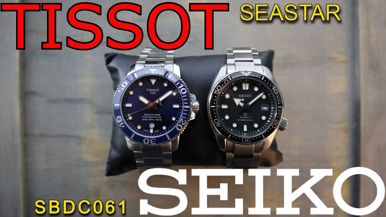 Seiko SBDC061 vs Updated Tissot Seastar 1000 which is the better diver?  Dive Watch Comparison - YouTube