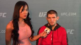 KHABIB: I’M FIGHTING FOR REAL TITLE, IT MEANS EVERYTHING TO ME. I DON’T THINK ABOUT CONOR.