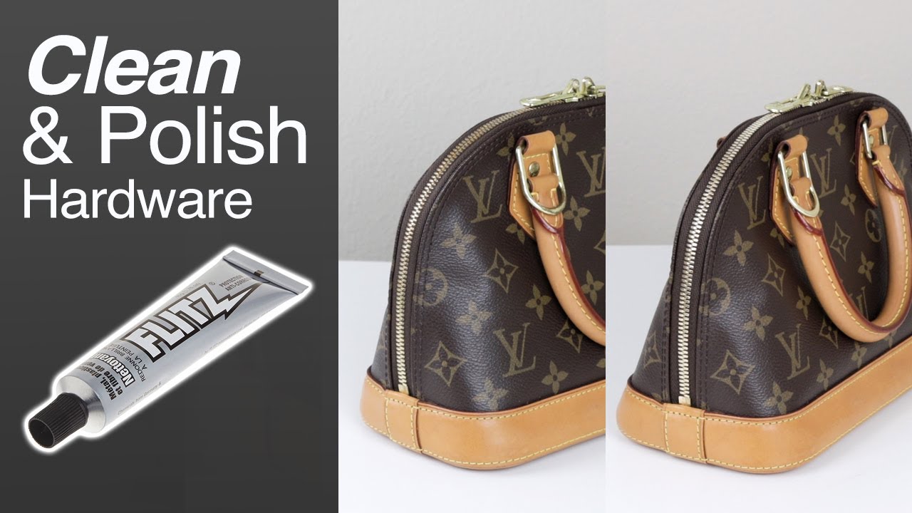 Alterations Plus Ph - Before: Louis Vuitton Bag with tarnished hardware. It  has lost its luster. Instead of a shiny gold, it is dull bronze with a bit  of rust on the