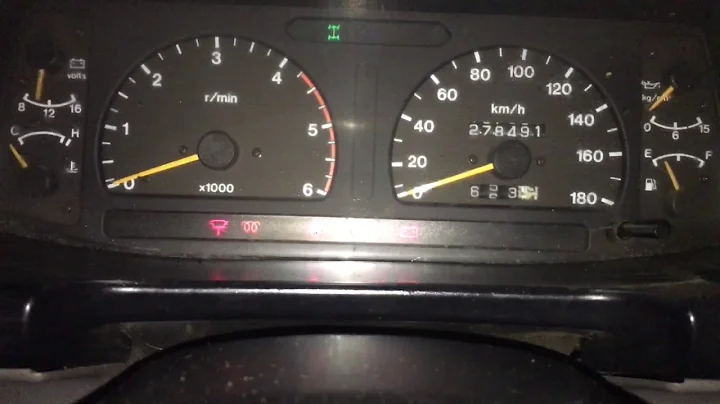 Isuzu mu 3.1 cold start at -3