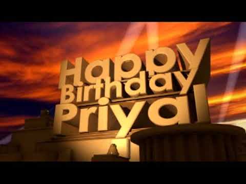 Happy Birthday Priyal