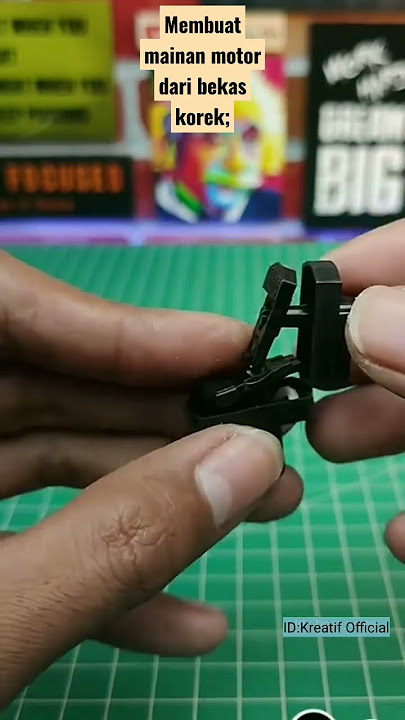 Cara membuat motor mainan dari bekas korek ll kreatif official#viral #video #shorts