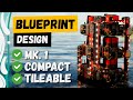 6x Foundry Blueprint - Compact, Tileable, Mk.1 Design - Satisfactory