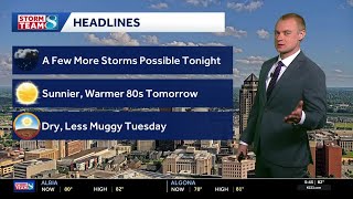Iowa weather: Low storm chance before humidity drops
