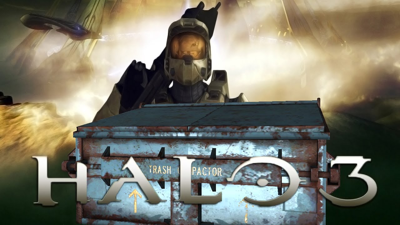 Halo 3 Custom games Trash compactor YouTube