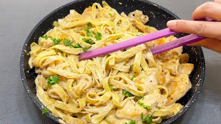 Wow, This chicken fettuccine alfredo recipe is amazingly delicious✨