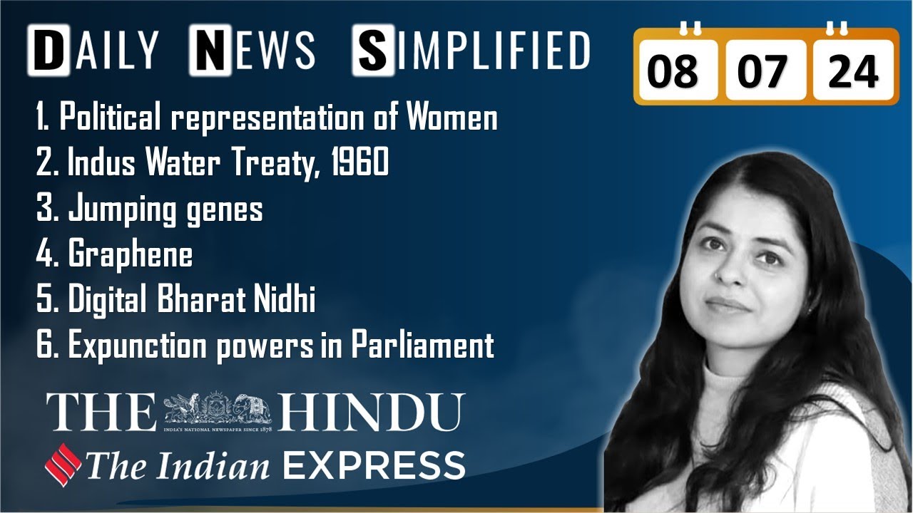 The Hindu & The Indian Express Analysis | 08 July, 2024 | Daily Current ...