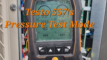 Testo 557s Pressure Test Mode