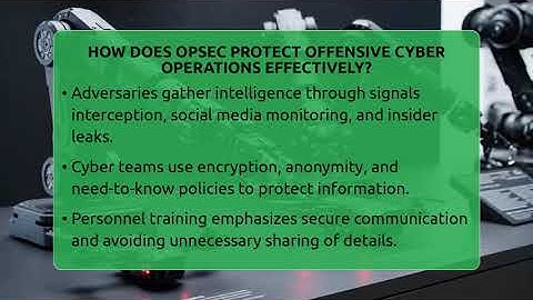 How Does OPSEC Protect Offensive Cyber Operations Effectively? - Tactical Warfare Experts