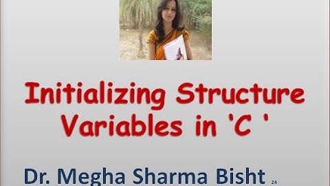 Initializing Structure Variables| Structure Initialization