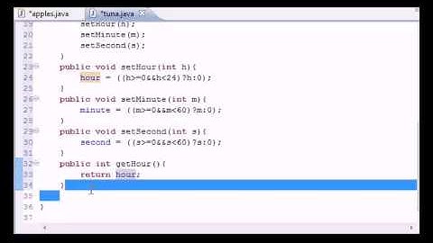 Java Programming Tutorial 40  Set and Get Methods with class