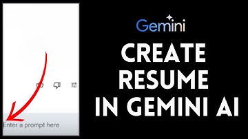 How to Create Resume on Gemini AI 2024