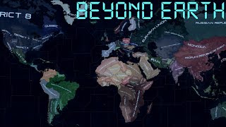 HOI4 Beyond Earth 2200 - 2225 Timelapse