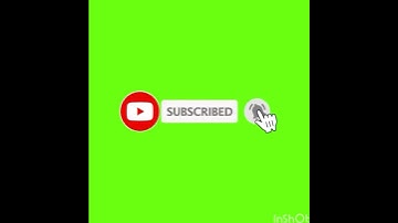 you Tube like subscribe bell icon buttons green screen/End Screen