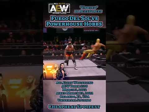 Fuego Del Sol vs Powerhouse Hobbs (AEW) [AcesToAces] #Short #prowrestling #AEW