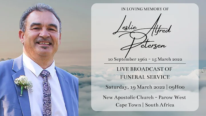 LIVE BROADCAST - FUNERAL SERVICE OF LESLIE ALFRED ...