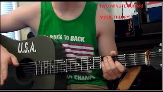 Two Minute Guitar Lesson 5! A Little More Music Theory
